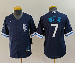 Youth Nike Kansas City Royals #7 Bobby Witt Jr. City Game Authentic stitched MLB jersey