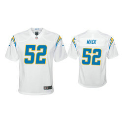 Youth Nike Los Angeles Chargers #52 Khalil Mack White Vapor Untouchable Authentic Stitched NFL Jersey