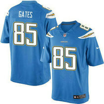 Youth Nike Los Angeles Chargers #85 Antonio Gates Electric Blue Authentic stitched NFL jersey