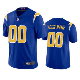 Youth Nike Los Angeles Chargers Customized Powder Royal Vapor Untouchable Authentic Stitched NFL Jerseys
