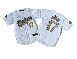 Youth Nike Los Angeles Dodgers #17 Shohei Ohtani 2025 Gold Collection Limited MLB Jersey