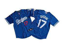 Youth Nike Los Angeles Dodgers #17 Shohei Ohtani Blue 17 front Limited MLB Jersey
