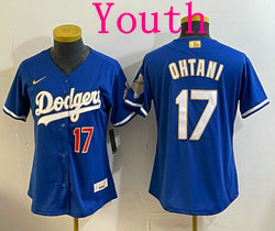 Youth Nike Los Angeles Dodgers #17 Shohei Ohtani Blue 2026 Gold Stadium Baseball Jersey