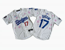 Youth Nike Los Angeles Dodgers #17 Shohei Ohtani Cream Tokyo Series Limited MLB Jersey