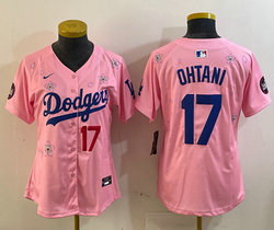 Youth Nike Los Angeles Dodgers #17 Shohei Ohtani Pink 2025 Tokyo Series Jersey