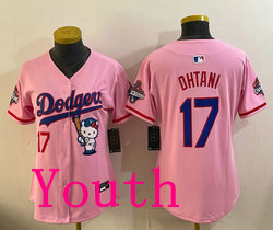 Youth Nike Los Angeles Dodgers #17 Shohei Ohtani Pink HK Jersey