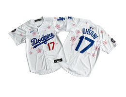 Youth Nike Los Angeles Dodgers #17 Shohei Ohtani White Tokyo Series Limited MLB Jersey