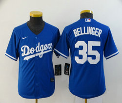 Youth Nike Los Angeles Dodgers #35 Cody Bellinger Blue Game Authentic Stitched MLB Jersey