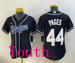 Youth Nike Los Angeles Dodgers #44 Andy Pages Black  jersey