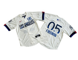 Youth Nike Los Angeles Dodgers #5 Freddie Freeman Cream 2024 City Limited MLB Jersey