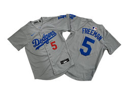 Youth Nike Los Angeles Dodgers #5 Freddie Freeman Gray Limited MLB Jersey