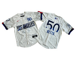 Youth Nike Los Angeles Dodgers #50 #50 Mookie Betts Cream 2024 City Limited MLB Jersey