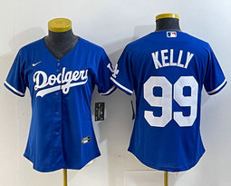 Youth Nike Los Angeles Dodgers #99 Joe Kelly Blue Authentic Stitched MLB Jersey