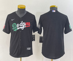 Youth Nike Los Angeles Dodgers Blank Black Mexico Authentic Stitched MLB jersey