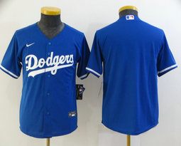 Youth Nike Los Angeles Dodgers Blank Blue Game Authentic Stitched MLB Jersey