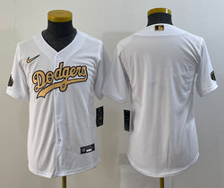 Youth Nike Los Angeles Dodgers Blank White 2022 All Star Authentic Stitched MLB Jersey