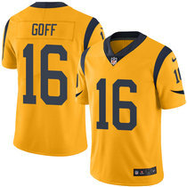 Youth Nike Los Angeles Rams #16 Jared Goff Gold Rush Authentic Stitched NFL Jersey