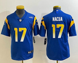 Youth Los Angeles Rams #17 Davante Adams Royal 2024 Vapor Untouchable Jersey