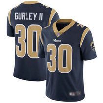Youth Nike Los Angeles Rams #30 Todd Gurley II Navy Blue Vapor Untouchable Authentic Stitched NFL Jersey