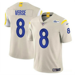 Youth Nike Los Angeles Rams #8 Jared Verse Cream 2024 Draft F.U.S.E Stitched Football Jersey