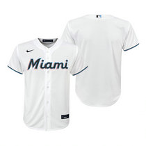 Youth Nike Miami Marlins #Blank White Game Authentic Stitched MLB Jersey