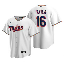 Youth Nike Minnesota Twins #16 Alex Avila White Game Authentic Stitched MLB jersey