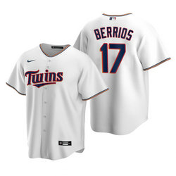 Youth Nike Minnesota Twins #17 Jose Berrios White Game Authentic Stitched MLB jersey