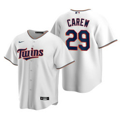 Youth Nike Minnesota Twins #29 Rod Carew White Game Authentic Stitched MLB jersey