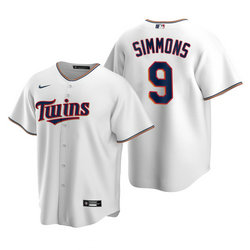 Youth Nike Minnesota Twins #9 Andrelton Simmons White Game Authentic Stitched MLB jersey