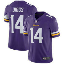 Youth Nike Minnesota Vikings #14 Stefon Diggs Purple Vapor Untouchable Authentic Stitched NFL Jersey