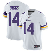 Youth Nike Minnesota Vikings #14 Stefon Diggs White Vapor Untouchable Authentic stitched NFL jersey