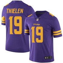 Youth Nike Minnesota Vikings #19 Adam Thielen Purple Rush Authentic stitched NFL jersey