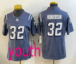 Youth Nike New England Patriots #32 TreVeyon Henderson Rivalries NFL Jersey