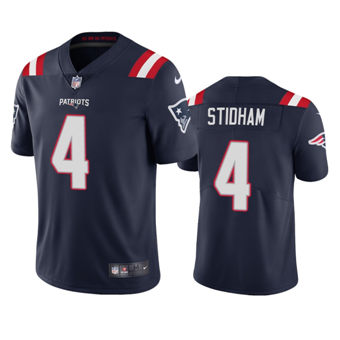 Youth Nike New England Patriots #4 Jarrett Stidham Navy Blue Vapor Untouchable NFL Jersey