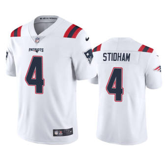 Youth Nike New England Patriots #4 Jarrett Stidham White Vapor Untouchable NFL Jersey