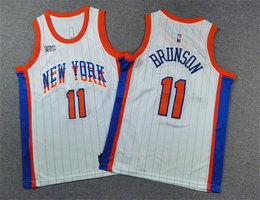 Youth Nike New Yok Knicks #11 Jalen Brunson White 2024-25 City Jersey