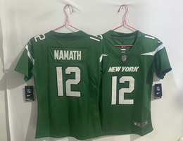 Youth Nike New York Jets #12 Joe Namath Green Vapor Untouchable Authentic Stitched NFL Jersey