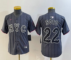 Youth Nike New York Mets #22 Juan Soto City Authentic Stitched MLB Jersey