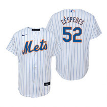 Youth Nike New York Mets #52 Yoenis Cespedes White Game Authentic Stitched MLB Jersey
