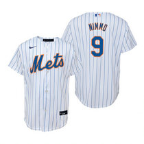 Youth Nike New York Mets #9 Brandon Nimmo White Game Authentic Stitched MLB Jersey