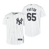 Youth Nike New York Yankees #65 James Paxton White Game Authentic Stitched MLB Jersey