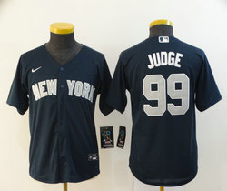 Youth Nike New York Yankees #99 Aaron Judge Navy Blue Game Authentic Stitched MLB Jersey