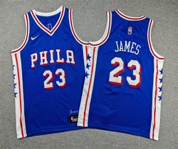 Youth Nike Philadelphia 76ers #23 LeBron James Blue Stitched Jersey