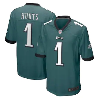 Youth Nike Philadelphia Eagles #1 Jalen Hurts Green Vapor Untouchable Authentic Stitched NFL Jersey.jpg