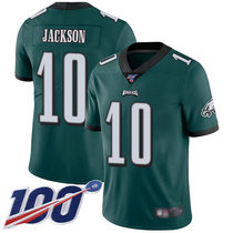 Youth Nike Philadelphia Eagles #10 DeSean Jackson 100th Season Green Vapor Untouchable Authentic Stitched NFL Jersey