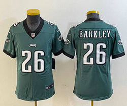 Youth Nike Philadelphia Eagles #26 Saquon Barkley Green Vapor Untouchable Stitched NFL Jersey