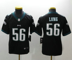 Youth Nike Philadelphia Eagles #56 Chris Long Black Vapor Untouchable Authentic stitched NFL jersey