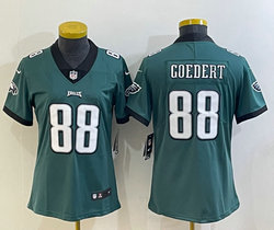 Youth Nike Philadelphia Eagles #88 Dallas Goedert Green Authentic stitched NFL jersey