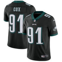 Youth Nike Philadelphia Eagles #91 Fletcher Cox Black Vapor Untouchable Authentic stitched NFL jersey