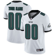 Youth Nike Philadelphia Eagles Customized White Limited Vapor Untouchable Authentic Stitched NFL Jerseys